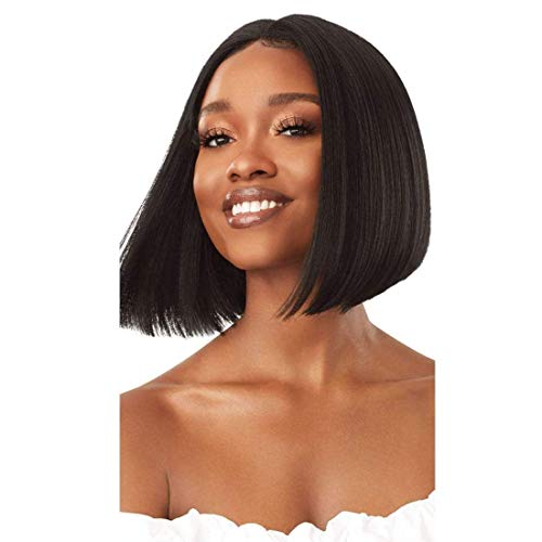 Outre Synthetic EveryWear Lace Front Wig - Jet Black, Easy Style, Heat Safe