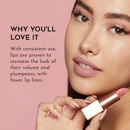Lawless Forget the Filler Lip-Plumping Satin Lipstick in Fawn - 0.1 oz