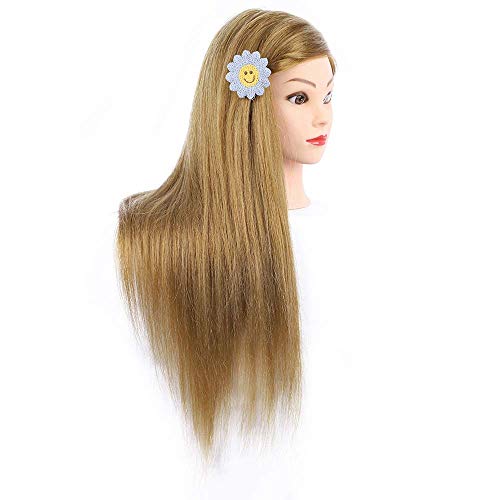 Mannequin Head 26 Inch with Blonde Hair and Makeup for Cosmetology Practice
