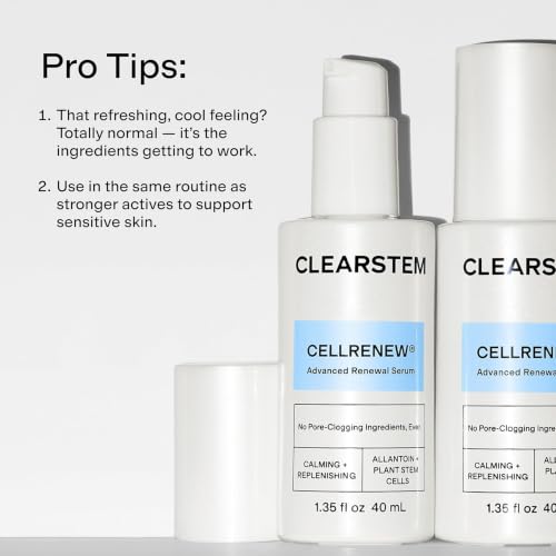 Cellrenew Collagen Stem Cell Face Serum 1.35 Fl Oz - Anti-Acne, Youthful Skin