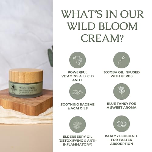 Wildcrafted Tallow Face Balm with Blue Tansy - Hydrating & Nourishing Skin Care