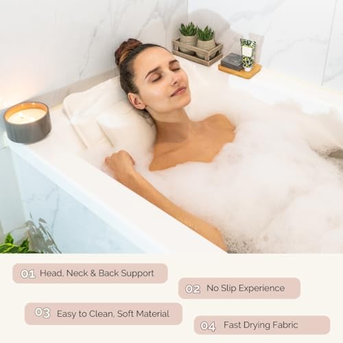 Full Body Bath Pillow - Ultra-Soft Bathtub Cushion for Relaxing Spa Experience - Variation of THIS listing