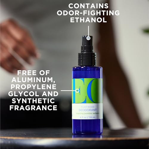 EO Aluminum Free Deodorant Spray - Jasmine Verbena 4 oz Pack of 3