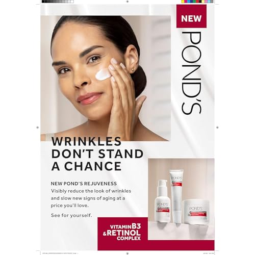 Pond's Skin Tightening Serum Visibly Tightens The Appearance Of Skin & Helps Slow New Signs of Aging Rejuveness Face Serum 1.5 Oz - 2 PACK