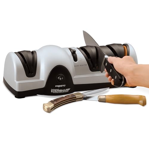 Electric Knife Sharpener - 3-Stage Professional Sharpening System - One Size