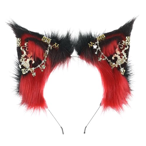Women’s Furry Cat Ear Headband - Cosplay Party Hair Accessory