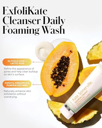 Kate Somerville ExfoliKate Cleanser 1.7 Fl Oz - Gentle Foaming Facial Wash for All Skin Types
