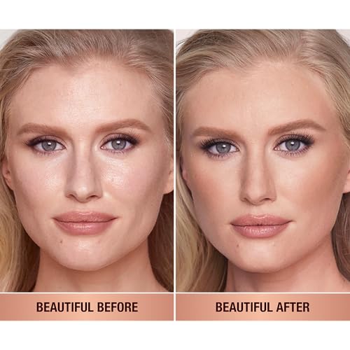 Charlotte Tilbury Airbrush Matte Bronzer - Smoothing & Blurring Powder Bronzer with an Airbrush Finish - Refillable Makeup Infused with Silky Mica & Hyaluronic Acid