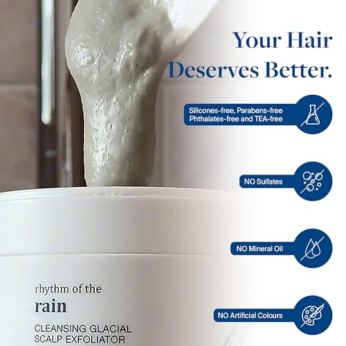 Voir Rhythm of the Rain Cleansing Glacial Scalp Exfoliator & Scrub 200ML - Scalp Exfoliator