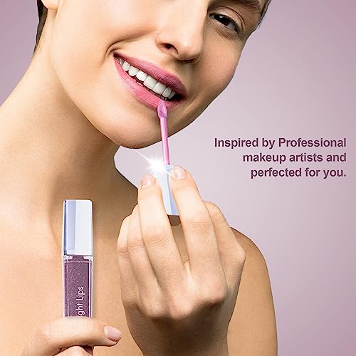 Lighted Lip Gloss Set with Mirror - 4 Colors | Love Light Lips - Bliss, Peace, Grace & Compassion