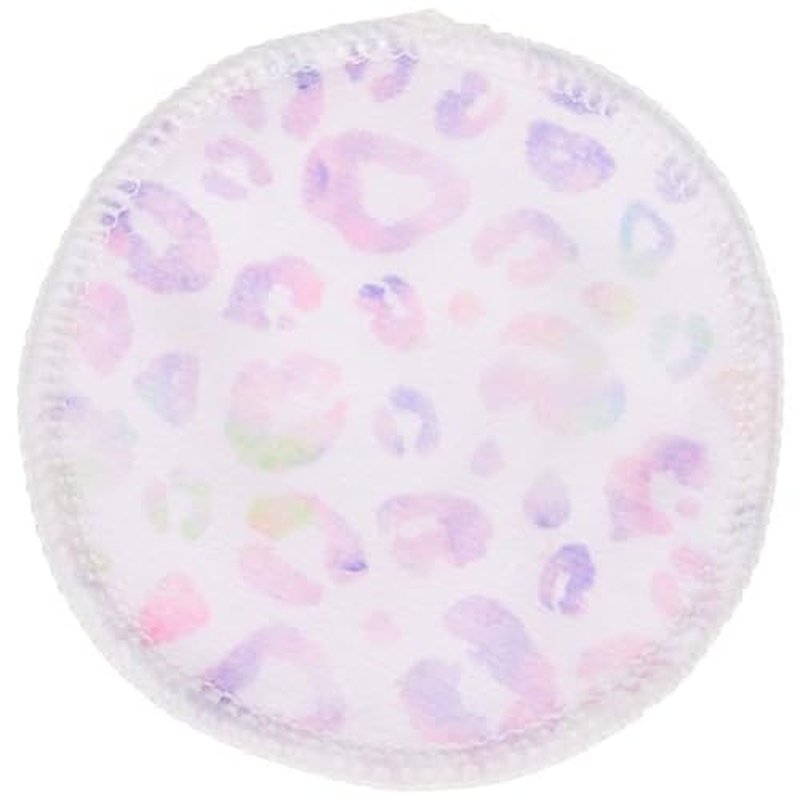 Erase Your Face Reusable Makeup Removing Facial Rounds - Purple, Pink Lepoard Print (Pack of 5)