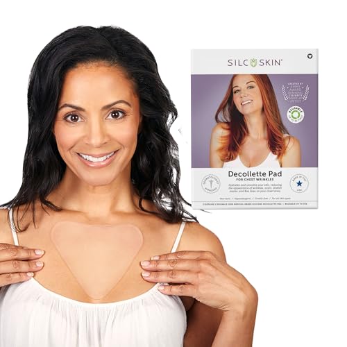 SilcSkin Decollette Pad for Chest Wrinkles - 1 Reusable Silicone Anti-Aging Pad