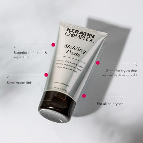 Keratin Hair Molding Paste - Flexible Hold & Shine - 5 fl oz