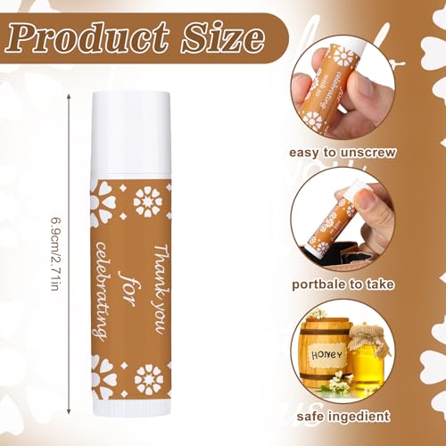 Leelosp Mexican Cielito Lindo Lip Balm Favors Bulk 50 Pcs - Party Gifts