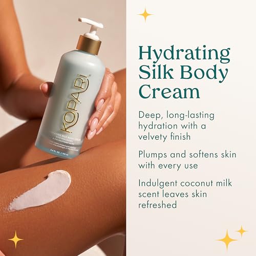 Hydrating Silk Body Cream with Hyaluronic & Polyglutamic Acids - Sweet Coconut Milk Scent - 6.7 fl oz - Variation: Sweet Coconut Milk / 6.7 Fl Oz
