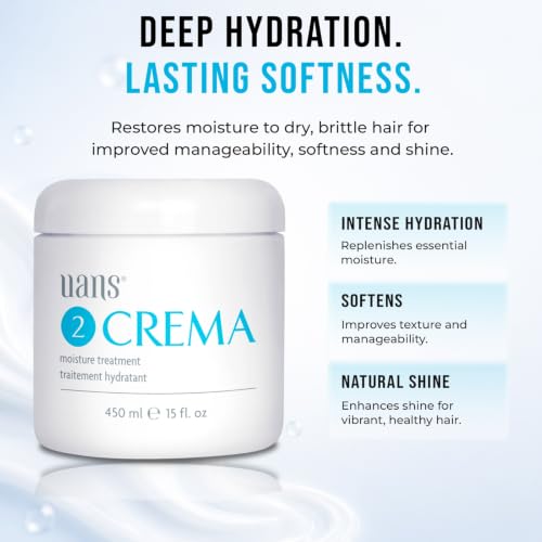 Uans Crema Moisture Hair Treatment 450ml / 15 fl oz - Hydrating Repair