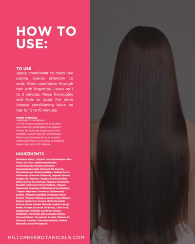 Mill Creek Keratin Conditioner 32 oz - Hydrating Hair Repair & Strengthening