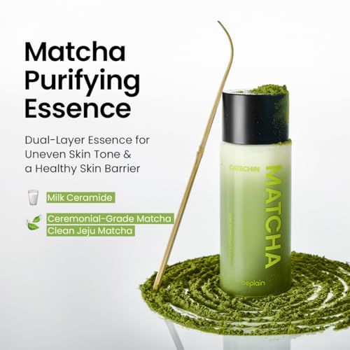 beplain Matcha Catechin Skin Purifying Essence for Face | Hydrating & Balancing Facial Essence for Glowy Skin | Suitable for Sensitive Skin | K-Beauty (5.07 fl oz / 150 ml) (Matcha Catechin Duo)