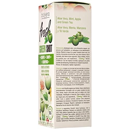 Salerm Biokera Fresh Green Shot shampoo for Unisex, 10.8 Ounce