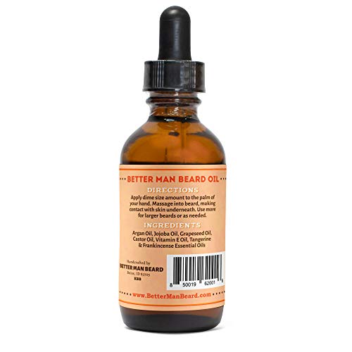Better Man Beard Franky T Beard Oil 2oz - All-Natural Therapeutic Essential Oil Blend