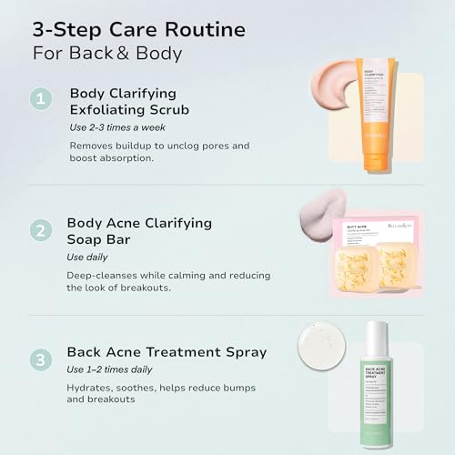 Back and Body Acne Treatment Spray: 2% Salicylic Acid & Tea Tree Oil Bacne Spray for Clear, Soothe & Moisturize - Effective for Men, Women, Teens with Back, Shoulder, Arm, and Chest Acne