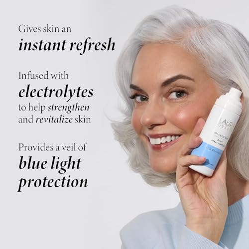 LAURA GELLER NEW YORK Prime-n-Set Duo: Spackle Primer + Spackle Mist Boost Setting Spray with Electrolytes (04 Ethereal Rose Glow + Electrolytes, 5.0 Fl Oz)