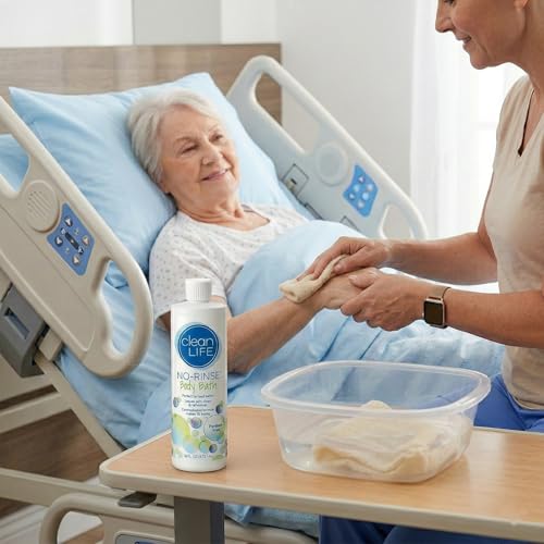 No-Rinse Body Bath Liquid 16oz Pack of 3 - Rinse-Free Post-Surgery & Elderly Care