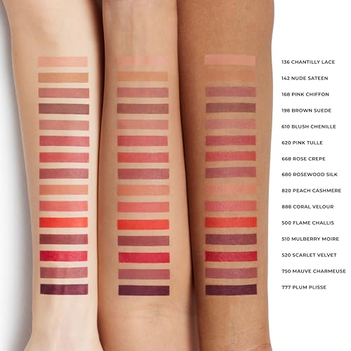 Laura Mercier Caviar Smoothing Matte Lipstick, 16HR Hydration, Long Lasting Wear, High Impact Color, Smudge- & Transfer-Proof, Hyaluronic Acid and Vitamin E Infused
