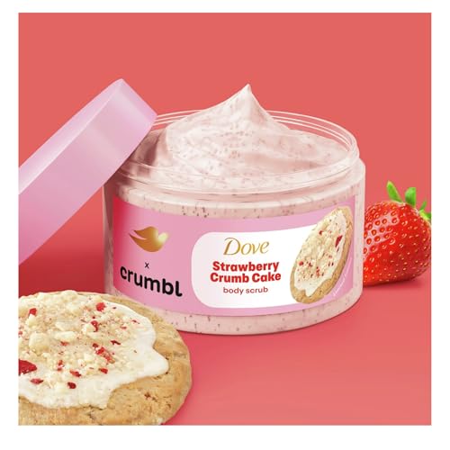 Dove Moisturizing Strawberry Crumb Cake Body Wash & Scrub Set - Limited Edition