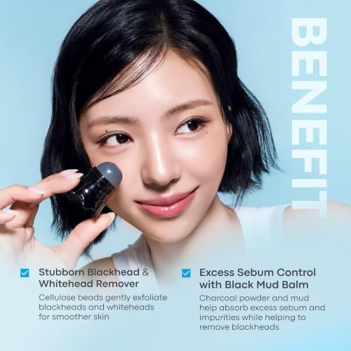 TonyMoly Tako Pore Blackhead Scrub Stick Duo - Deep Charcoal Exfoliator
