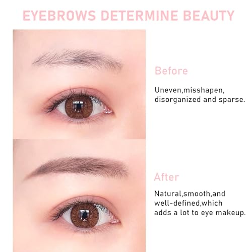 Eyebrow Pencils for Women,6Pack Micro Eyebrow Pencil Waterproof Smudgeproof,Ultra-Precise Tip Long-Lasting Brow Pencils for Natural Looking Eyebrows,Built-In Spoolie Brush,01 Elegant Tea Brown.