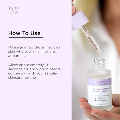 Wrinkle-Smoothing Peptide Serum with Honey & Vitamin B5 - 0.67 fl oz