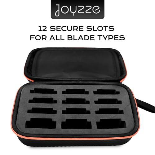 12-Blade Clipper Blade Storage Case Organizer Travel Protective Box