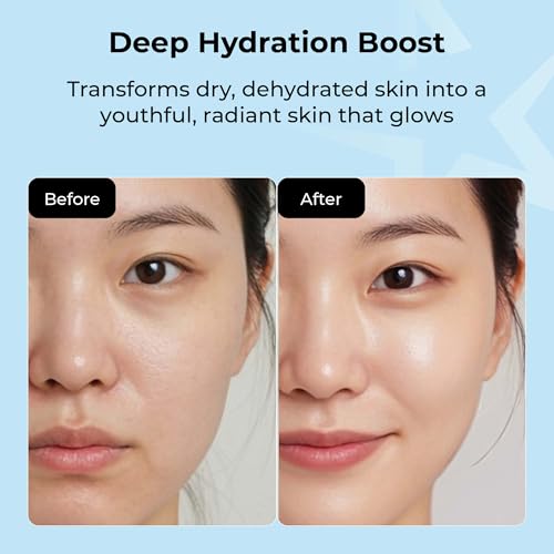 STARSKIN Hydrating and Moisturizing Bio-Cellulose Face Mask Pack - Deep Hydration & Anti-Aging, Korean Skincare, Red Carpet Ready