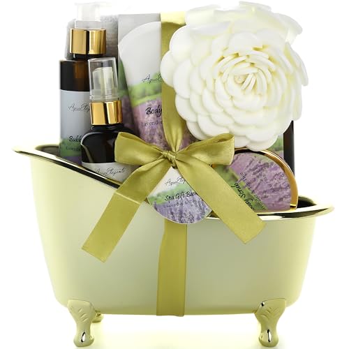 Aqua Elegante Bath Gift Basket for Women - Lavender & Tea Tree Oil, 1 Count