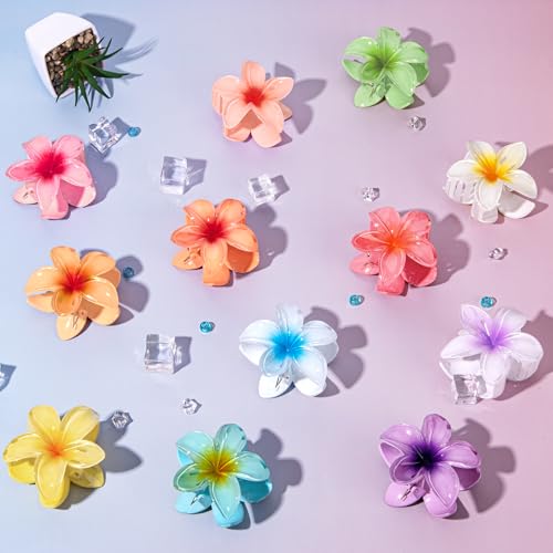 24Pcs Hawaiian Flower Hair Claw Clips for Women - Multi 1