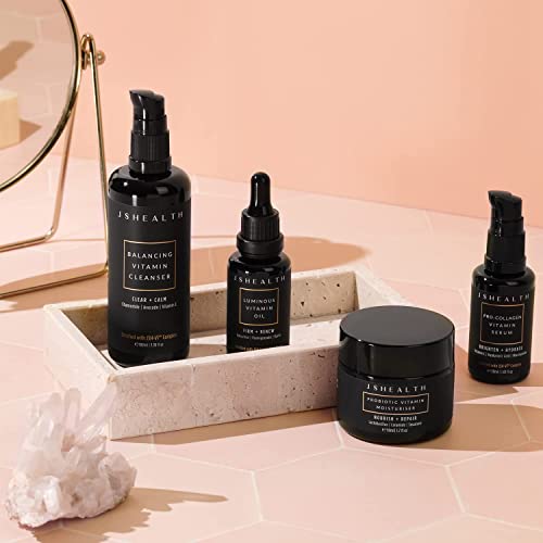 JSHealth Hydrating Face Oil with Bakuchiol & Antioxidants - Vegan, Lightweight Skin Serum for All Skin Types
