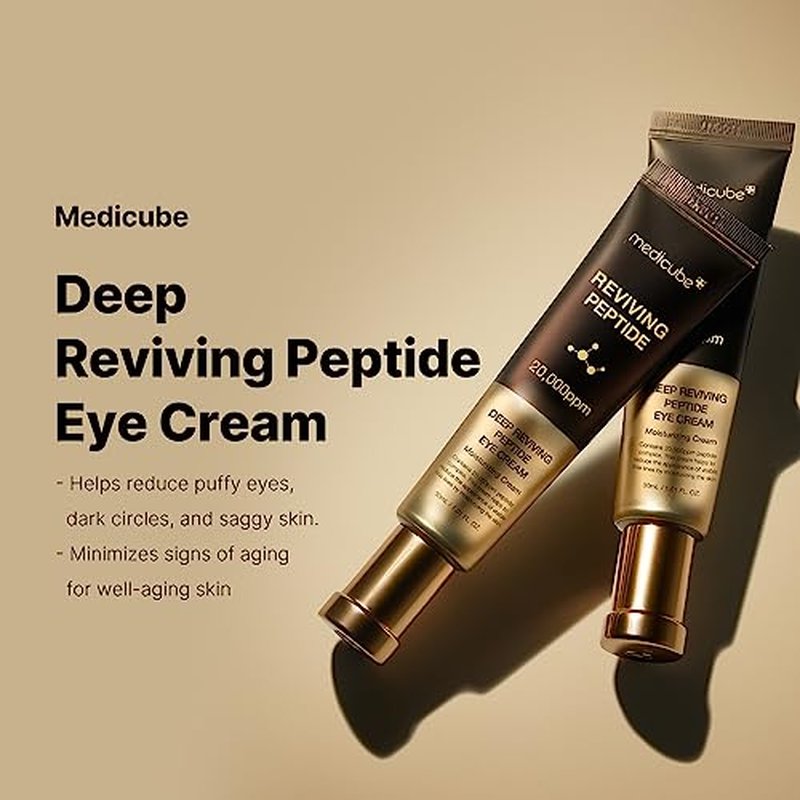 medicube Eye Serum Duo for Firmer-Looking Skin: PDRN Peptide Serum and Deep Reviving Peptide Eye Cream | Korean Skincare, Gifts for Her, Valentines Day Gifts for Her, Skin Care Set