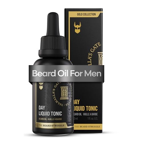 The Beard Struggle Valhalla's Gates Day Liquid Tonic Beard Oil for Men, Moisturizes & Softens, Reduces Itch, 1 Fl oz