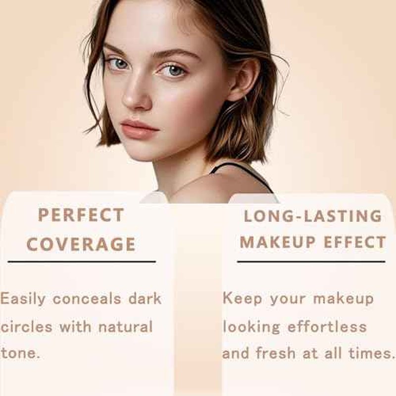 Colored Clay CC Undereye Corrector, Under Eye Concealer Color Corrector for Dark Circles With Three Brushes, Hydrating Concealer