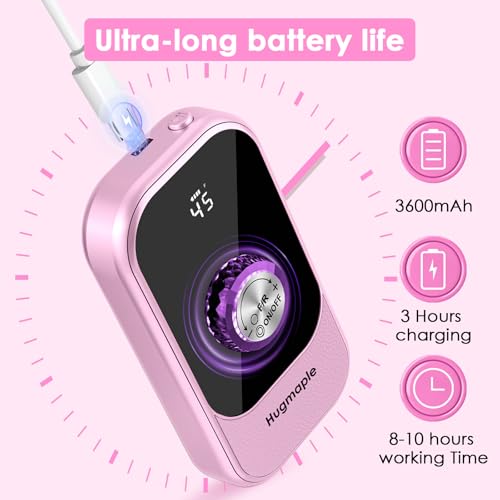 Pink Portable Electric Nail Drill File - Professional 45,000 RPM E-File Machine