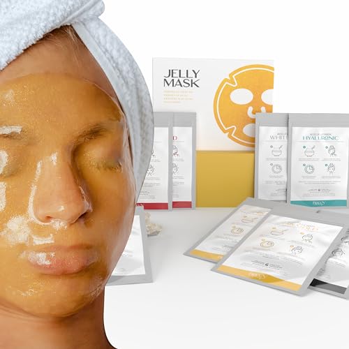BRÜUN Peel-Off Jelly Face Mask Set with 5 Treatments - Black Gold, Red Gold, White Gold, 24k Gold & Hyaluronic Acid