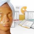 BRÜUN Peel-Off Jelly Face Mask Set with 5 Treatments - Black Gold, Red Gold, White Gold, 24k Gold & Hyaluronic Acid