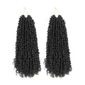 Pre-Twisted Crochet Hair 12 Inch Fluffy Spring Twist for Black Women - 2 Pack