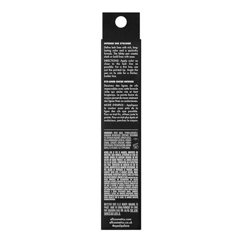 e.l.f. Cosmetics Studio Intense Ink Eyeliner in Blackest Black, 2.5 Gram,pencil (Pack of 2)