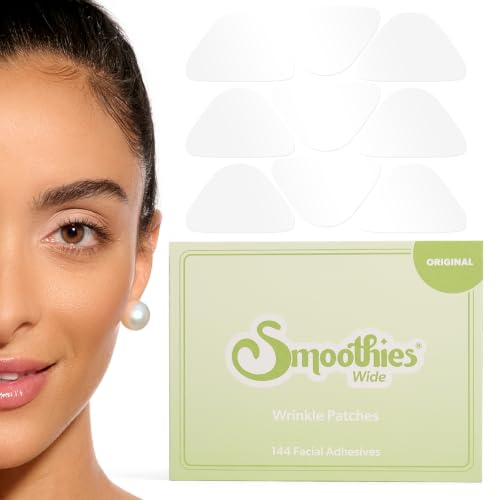 Wide Wrinkle Patches for Face Overnight - Triangle Shape, 144 Ct, Clinically Tested