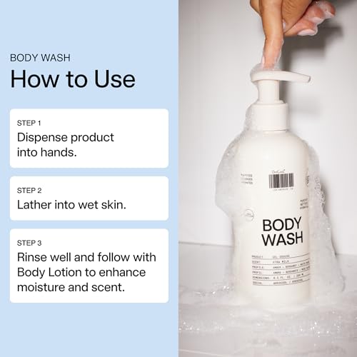 DedCool Xtra Milk Hydrating Vegan Body Wash - 8.5 fl oz, Moisturizing & Cleanser with Soft Scent