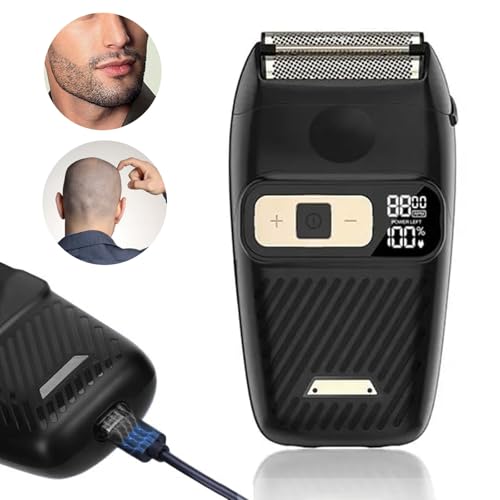 Men's Foil Shaver Waterproof Cordless Electric Razor with LED Display