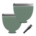 Replacement Blades Compatible with Meridian Trimmer Blades,Green Ceramic Blades for Meridian Replacement Blades Compatible with Meridian Body Trimmer (Oynx,Sage & Ocean),Stainless Steel,2 Pack.