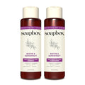 Soapbox Biotin & Superfruit Shampoo & Conditioner Set | Includes Vegan Collagen, Aloe and Shea Butter | Paraben Free, Silicone Free, Harsh Sulfate Free | 16oz (Pack of 2)